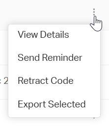 Screenshot of the More Options menu.