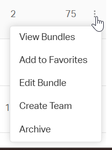 Screenshot of the More Options menu